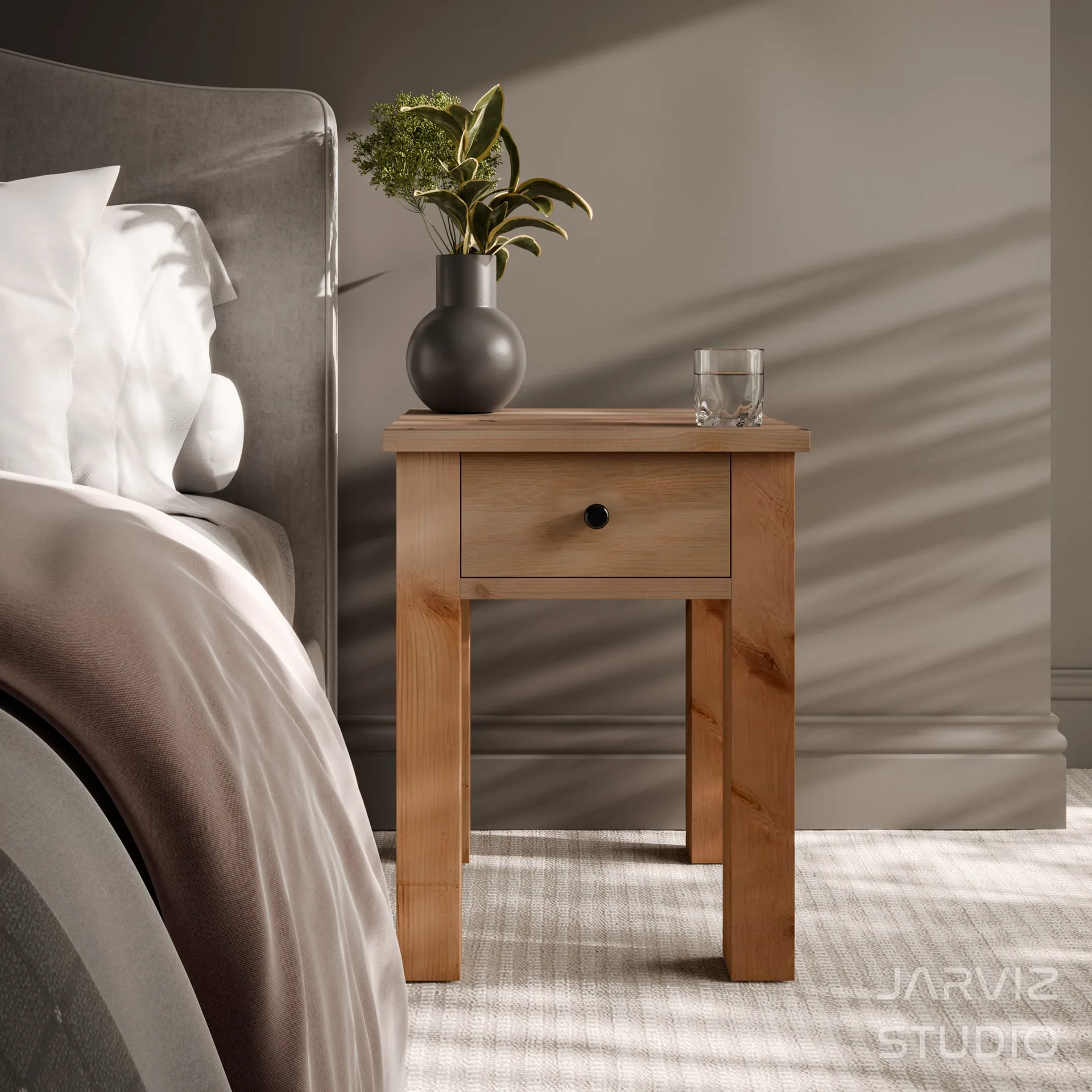 Ruby UK — Shebbear Bedside Table Lifestyle2